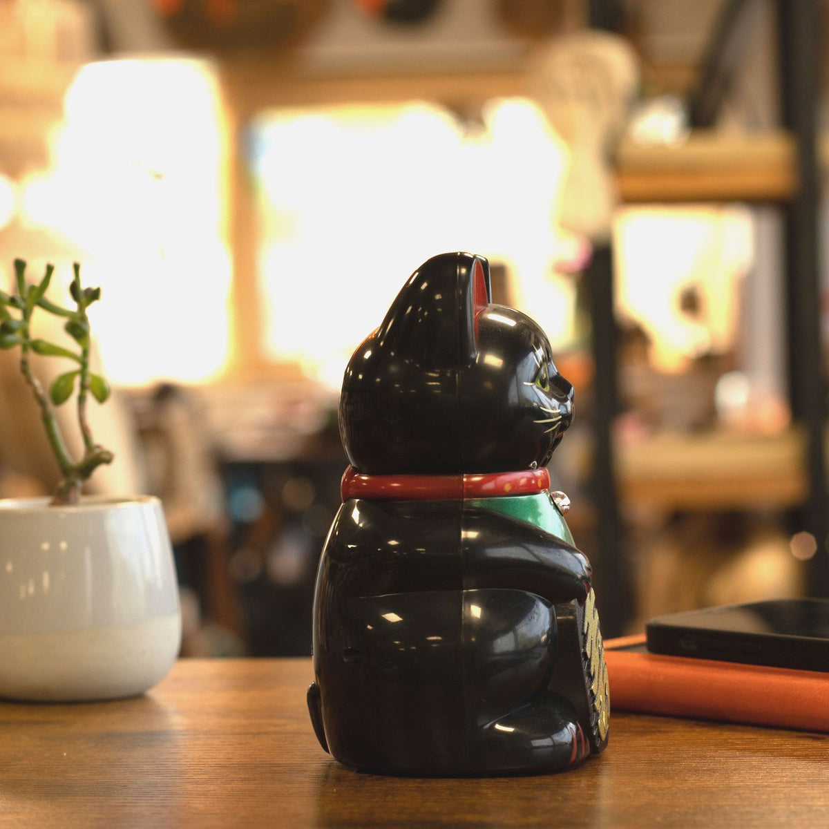 Black Money Cat - 15cm