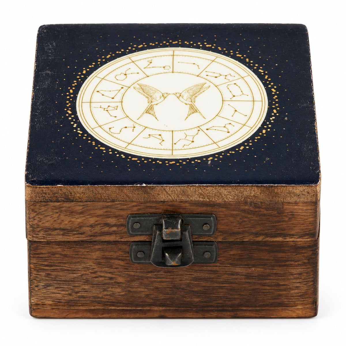 Small Enamelled Box -  Gemini