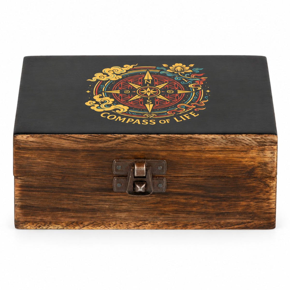 Medium Enamelled Box  - Compass of Life