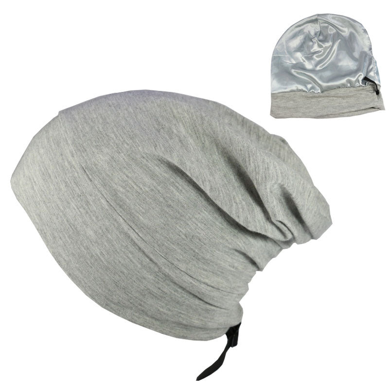 Spring And Autumn Adjustable Men and Women's Satin Lined Hood