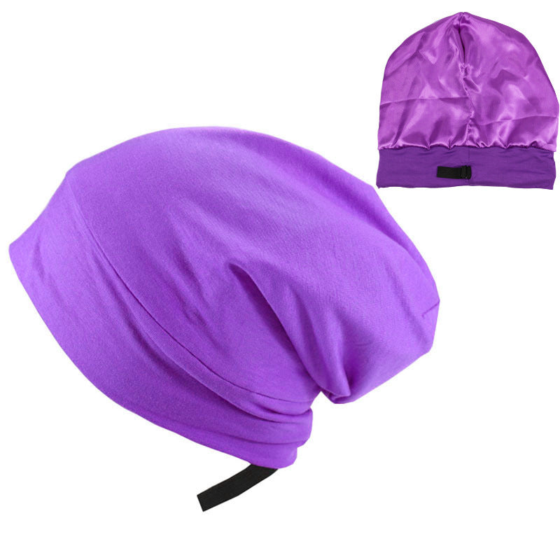 Spring And Autumn Adjustable Men and Women's Satin Lined Hood
