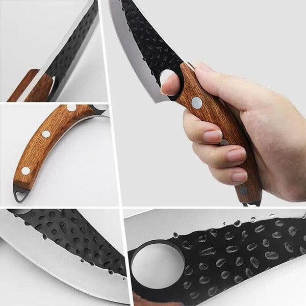 Authentic Japanese Handmade Knife – Leather Sheath & Gift Box Included