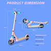 Scooter électrique pour enfants et adolescents, scooter électrique pliable, 8 km, 130 W, affichage LED, 14 km/h, 2 freins