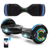 Hoverboard 6,5 pouces, scooter intelligent à auto-équilibrage avec Bluetooth et lumières LED, meilleurs cadeaux pour enfants, adolescents et adultes