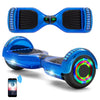 Hoverboard 6,5 pouces, scooter intelligent à auto-équilibrage avec Bluetooth et lumières LED, meilleurs cadeaux pour enfants, adolescents et adultes