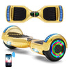 Hoverboard 6.5 Inch, Smart Self Balancing Scooter with Bluetooth & LED Lights Best Gifts For Kids Teenager and Adults