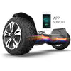 Hoverboard tout terrain 8,5 pouces tout terrain 700 W avec haut-parleurs Bluetooth et lumières LED, scooter auto-équilibré