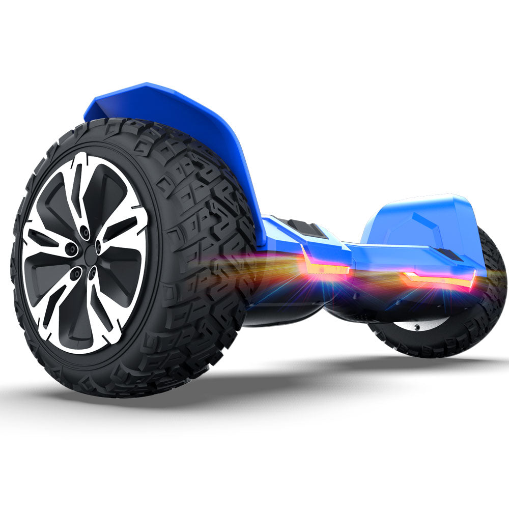 Hoverboard tout terrain 8,5 pouces tout terrain 700 W avec haut-parleurs Bluetooth et lumières LED, scooter auto-équilibré