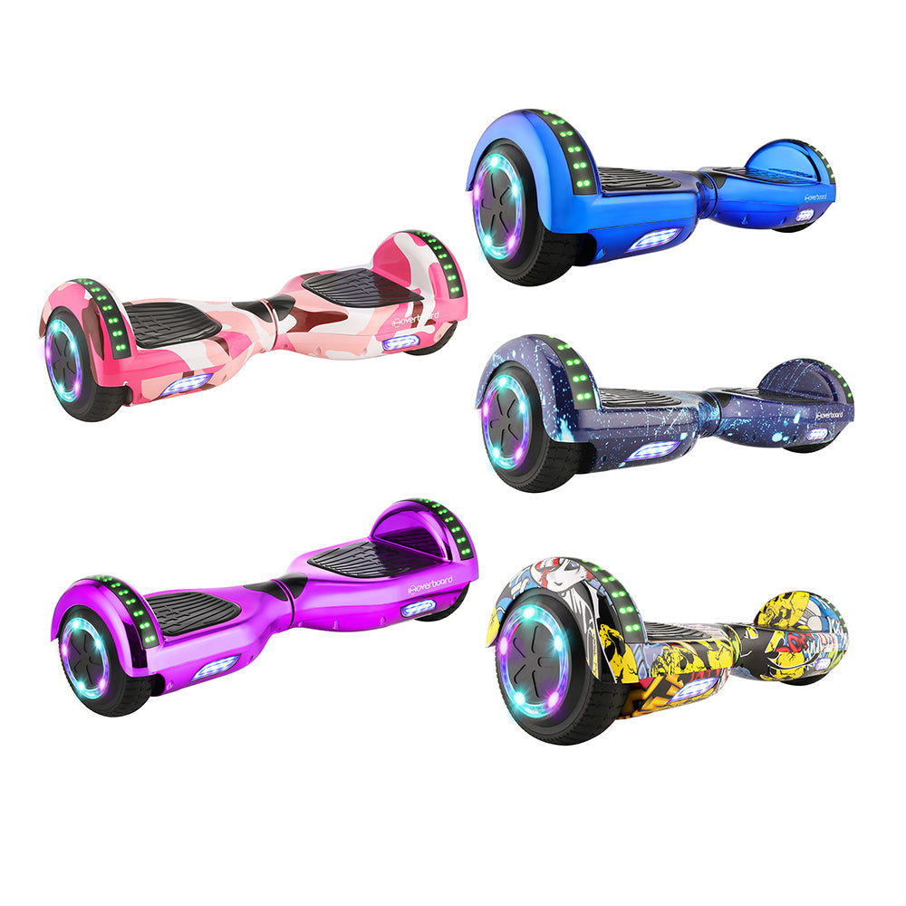 Hoverboard 6,5 pouces Scooter auto-équilibré avec Bluetooth et lumières LED Meilleurs cadeaux pour enfants et adolescents