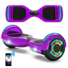 Hoverboard 6,5 pouces, scooter intelligent à auto-équilibrage avec Bluetooth et lumières LED, meilleurs cadeaux pour enfants, adolescents et adultes