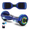 Hoverboard 6,5 pouces, scooter intelligent à auto-équilibrage avec Bluetooth et lumières LED, meilleurs cadeaux pour enfants, adolescents et adultes