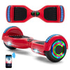 Hoverboard 6,5 pouces, scooter intelligent à auto-équilibrage avec Bluetooth et lumières LED, meilleurs cadeaux pour enfants, adolescents et adultes