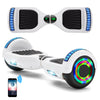 Hoverboard 6,5 pouces, scooter intelligent à auto-équilibrage avec Bluetooth et lumières LED, meilleurs cadeaux pour enfants, adolescents et adultes