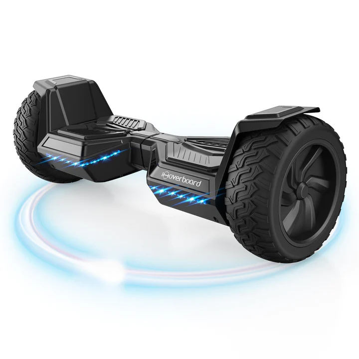 Hoverboard tout terrain tout terrain 8,5" avec haut-parleur musical Bluetooth, lumières LED, cadeau d'anniversaire de Noël pour enfants, adultes et adolescents