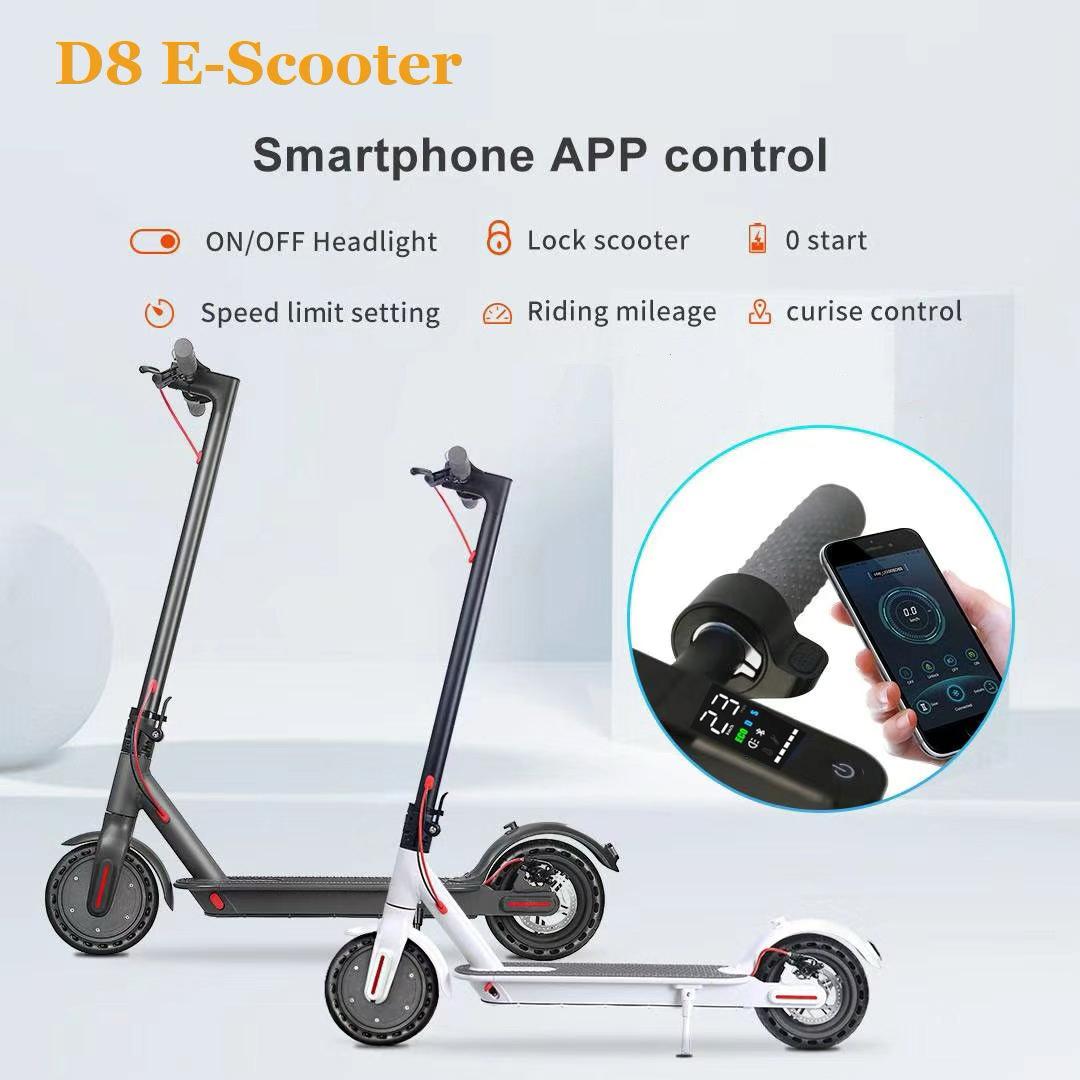 Foldable Portable Scooter Adult 8.5 Inch 350W with LCD display and App control