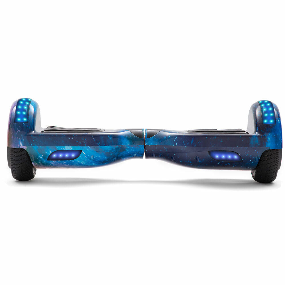 Blue Sky Hoverboard 6,5 pouces, scooter intelligent à auto-équilibrage avec Bluetooth et lumières LED