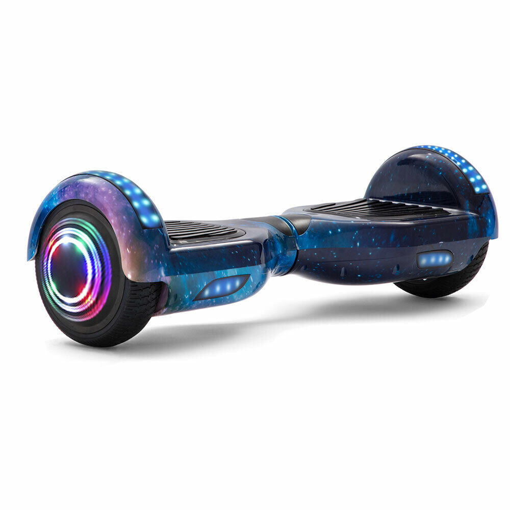 Blue Sky Hoverboard 6,5 pouces, scooter intelligent à auto-équilibrage avec Bluetooth et lumières LED